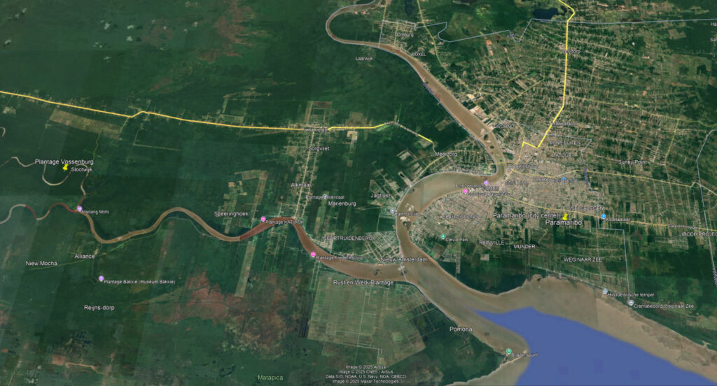 Plantage vossenburg Commewijne Suriname